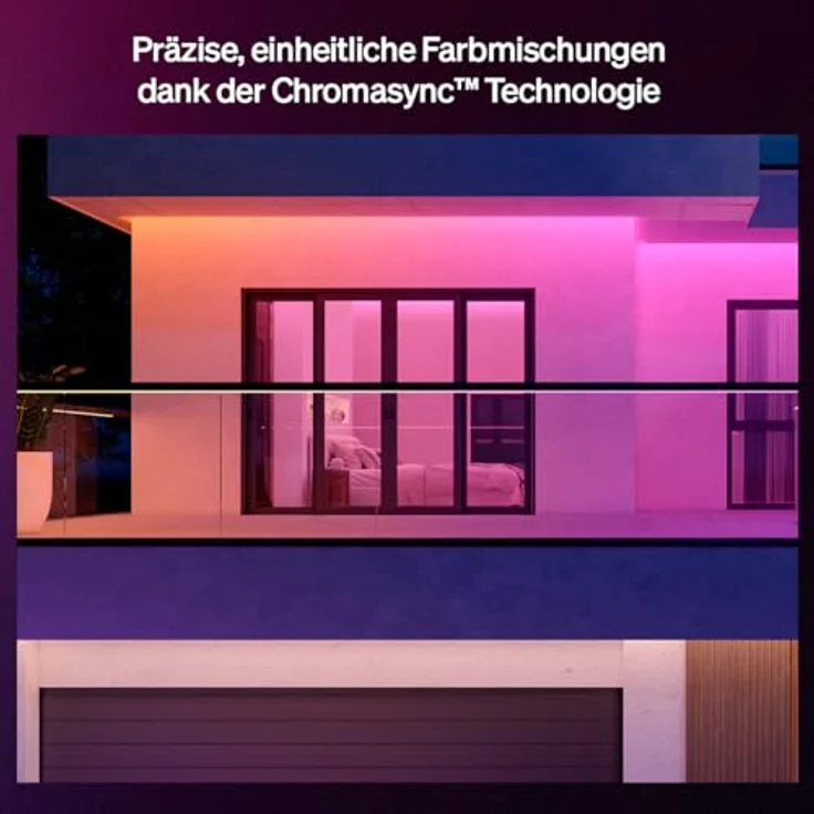Philips Hue Flux Outdoor 10-Meter LED-Lightstrip, 3000 lm, Mehrfarbig, wetterfest, App- und Sprachsteuerung – Bild 5