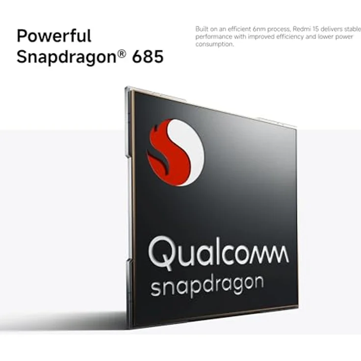 XIAOMI Redmi 15, Smartphone mit 8 GB RAM und 256 GB Speicher, 6,9" 120Hz Display, Snapdragon® 685 Prozessor, 50MP Kamera, 7000mAh, Schwarz Midnight, ohne Ladegerät – Bild 9