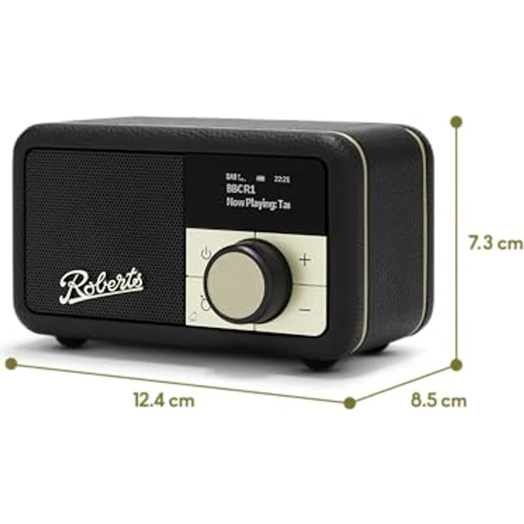 Roberts Radio Revival Petite 2 Dab+/FM/Bluetooth Radiowecker tragbar, Retro-Radio mit Bluetooth, integrierter Akku, USB-C Aufladung – Bild 5