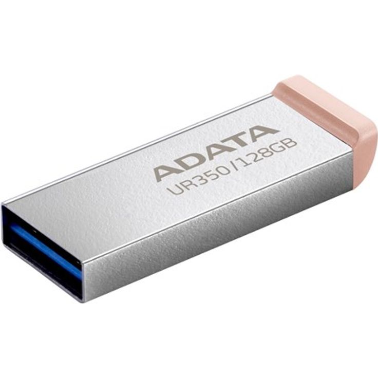 A-Data UR350, 128GB USB-Stick mit USB 3.2 Gen 1 und bis zu 100MB/s Übertragungsgeschwindigkeit, braun