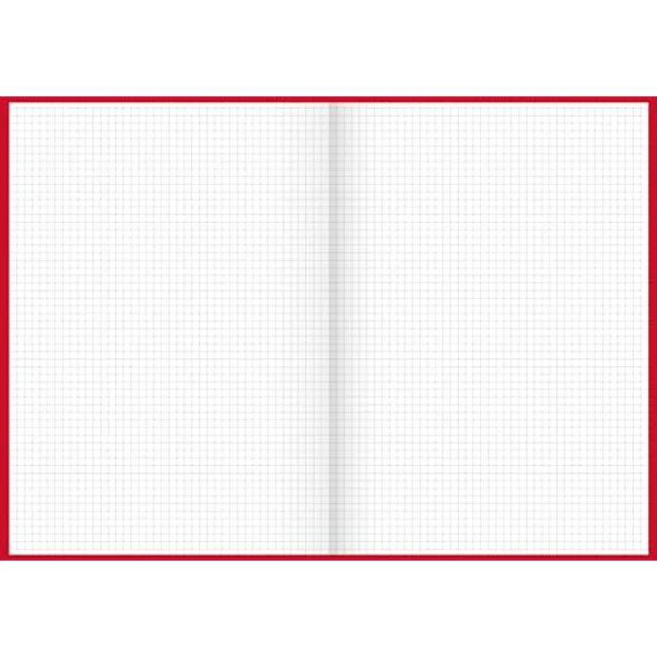 König & Ebhardt Notizbuch Geschäftsbuch A4, kariert, 144 Blatt, rot – Bild 3