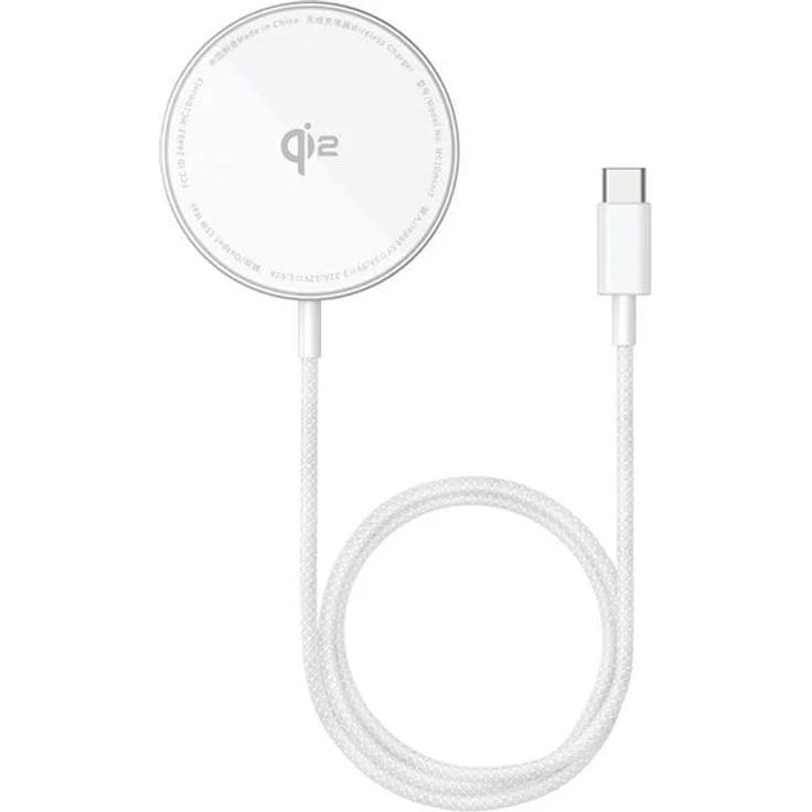 Baseus Simple Mini4 Air Qi2, 15W Magnetisches Kabelloses Ladegerät mit Aluminiumgehäuse, Silber