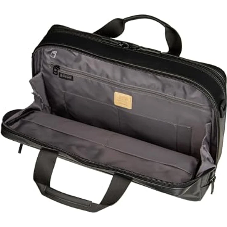 Jost Tolja Aktentasche 38 cm, Laptopfach für Notebooks, Schwarz – Bild 4