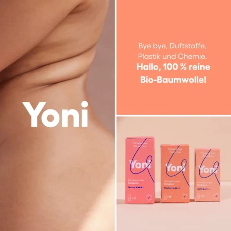 Yoni Tampons Medium aus 100% Bio-Baumwolle, hypoallergen und atmungsaktiv, 16er Pack - Preisvergleich – Bild 4