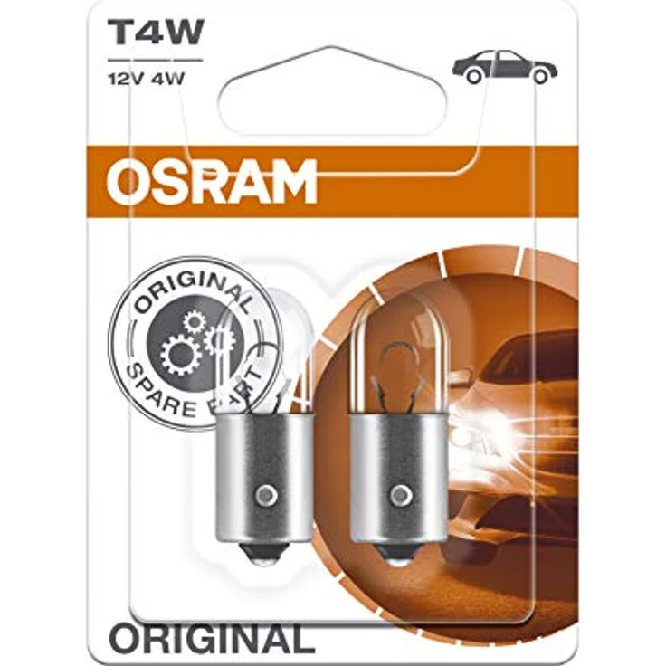Osram 3893-02B Original Sonderlampe - Glühlampe, 12V T4W Halogen Zusatzlicht im Doppelblister – Bild 3