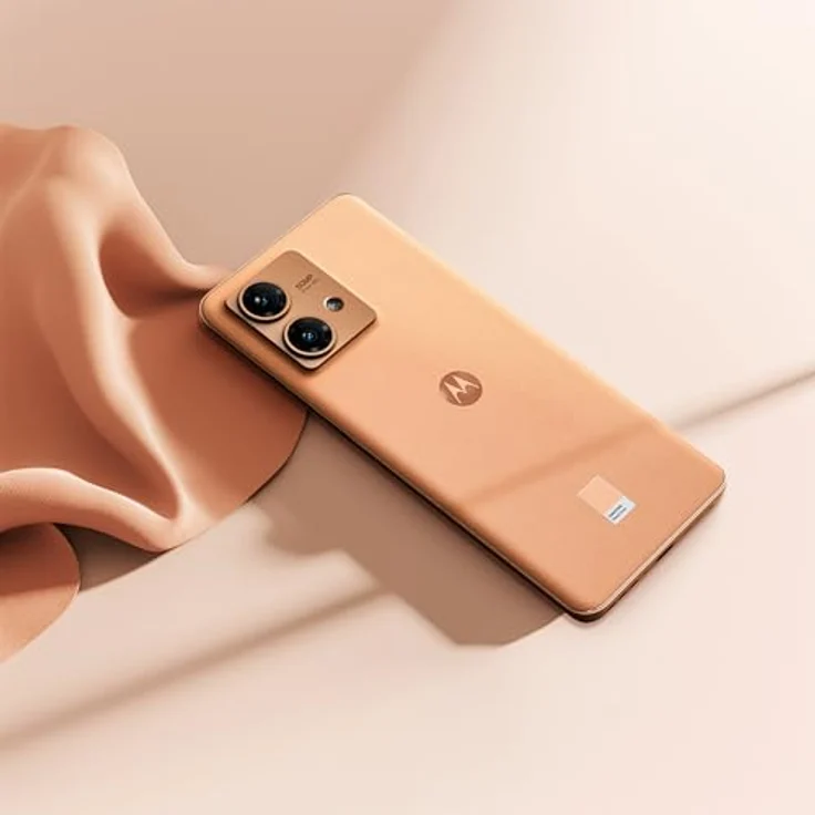Motorola Edge 40 Neo Smartphone, 12/256 GB, 16,55 cm (6,55 Zoll), 144 Hz, IP68, 50 MP Ultra Pixel, 68 W Turbopower, Dolby Atmos, Android 13, 5000 mAh, Dual-SIM, Peach Fuzz, ES-Version und PT – Bild 5