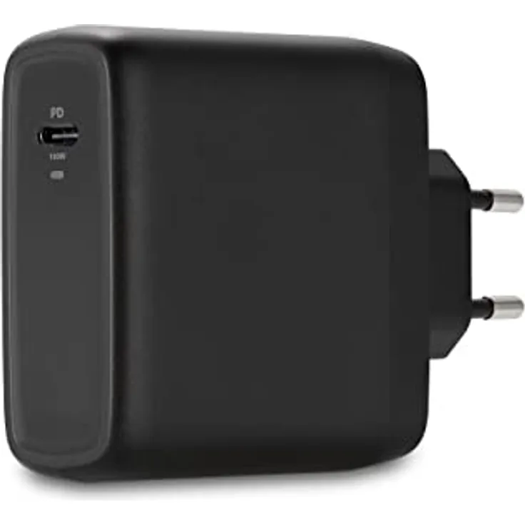 Kensington USB-C GaN Ladegerät 100 W, Kompaktes und mobiles Netzteil für schnelles Laden, 2 m langes Kabel, Kompatibel mit MacBooks, iPads und Surface-Geräten (K33821EU)