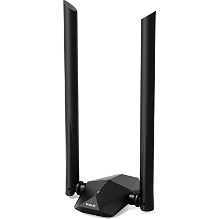 Tenda U18a WiFi 6 WLAN Stick WLAN USB-Adapter AX1800 Dualband 5GHz:1201 Mbit/s +2,4GHz: 574 Mbit/s, 2 * 5dBi Antennen, WPA3, USB 3.0, MU-MIMO, LED, Windows 10/11, für PC/Laptop/Desktop