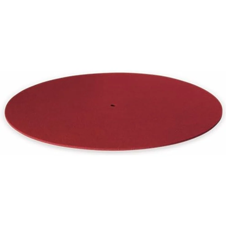 Plattentellerauflage DYNAVOX PM2, rot, Filz – Bild 2