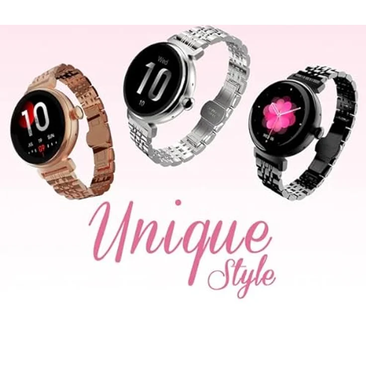 Hifuture Aura Smartwatch (Gold) - 1.04 AMOLED-Display, 24 Stunden Gesundheitsmessung, IP68 Wasserdicht – Bild 3