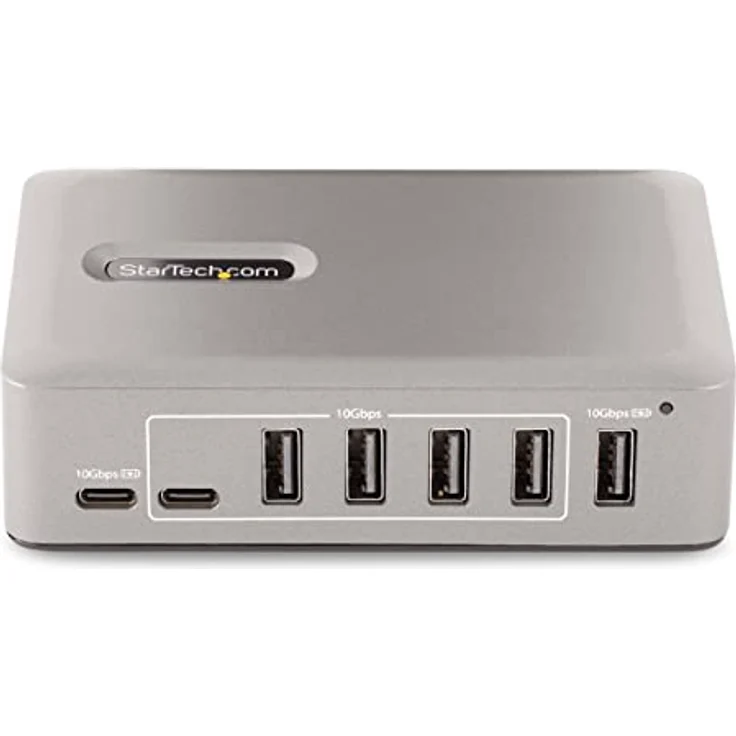 StarTech.com 10-Port USB-C Hub - 8X USB-A/2x USB-C - USB C Verteiler mit 65 W Netzteil - USB 3.1/3.2 Gen 2 10 Gbit/s - Adapter USB C auf USB A - USB Typ C Splitter mit 2X BC 1.2 (10G8A2CS-USB-C-HUB) – Bild 3