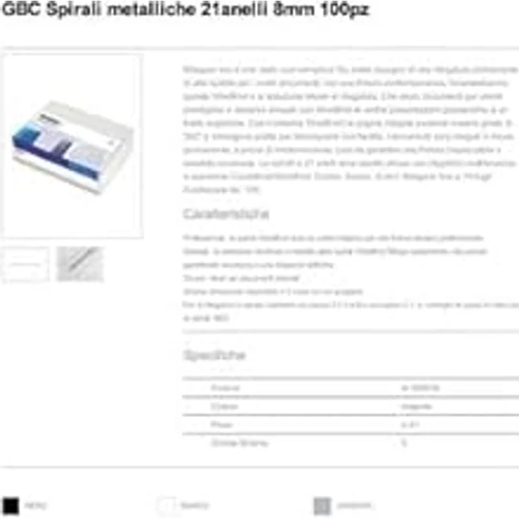 GBC 445508 MultiBind Drahtbinderücken, 8mm,silber, 100 Stück – Bild 3