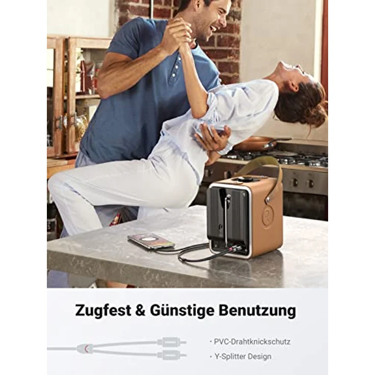 UGREEN Cinch Kabel Cinch auf Klinke Kabel 3.5mm Klinke Audio Kabel HiFi Aux Chinch Kabel Adapter mit Winzigem Metallstecker 2M – Bild 6
