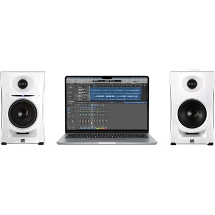 Kali Audio LP-UNF Nahfeldmonitor, 160 Watt, Studiomonitor mit Boundary EQ, Hi-Fi Bluetooth/USB-C Konnektivität, Weiß – Bild 3