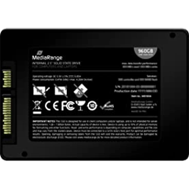 MediaRange MR1004 Internes Solid State Drive 2.5 Zoll 960 GB Serial ATA III TLC (MR1004) – Bild 6