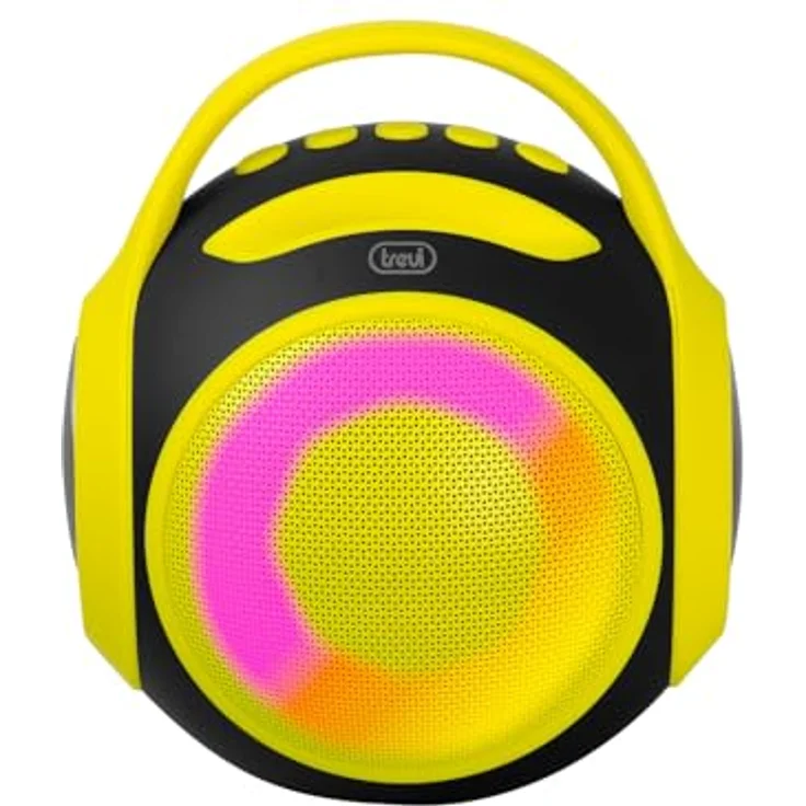 Trevi XR 8A 202 Tragbarer Bluetooth-Lautsprecher 20 W, kabellos mit TWS-Funktion, USB-Anschluss, Micro SD, integrierter Akku, IPX5 wasserfest, Gelb – Bild 3
