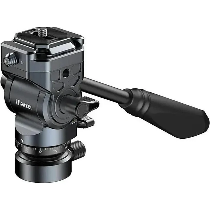 Ulanzi F38 Quick Release Fluid Video Head, stabiler Videokopf für ruckelfreie Aufnahmen im Studio und Freien