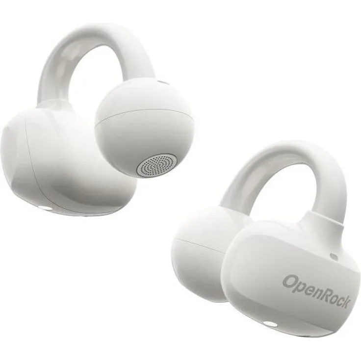 OpenRock E White, Kabellose Kopfhörer mit klarer Audioqualität, Weiss