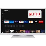 JVC Fernseher 24 Zoll Smart TV powered by TiVo (HD-Ready, HDR, Triple-Tuner, 6 Monate HD+ inkl.) LT-24VH5455W, Weiß