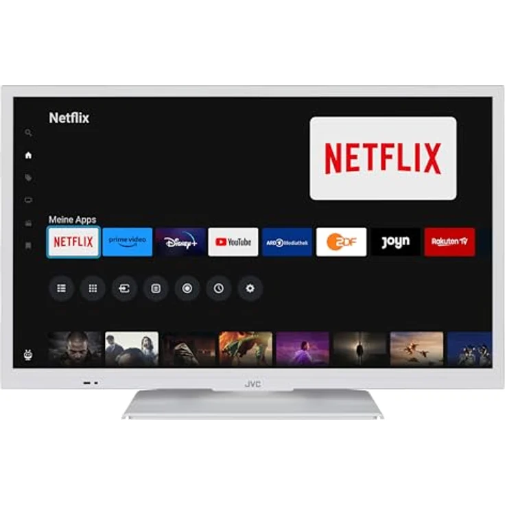 JVC Fernseher 24 Zoll Smart TV powered by TiVo (HD-Ready, HDR, Triple-Tuner, 6 Monate HD+ inkl.) LT-24VH5455W, Weiß – Bild 1