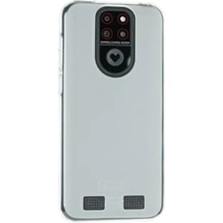 caseroxx Handy Cover für PEAQ PSP 500, TPU-Hülle, flexibel & stoßfest, weiß-transparent – Bild 2