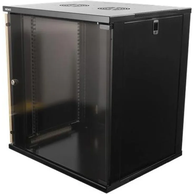 Deltaco 19-5412B Serverschrank, 12U Freistehendes Rack, Schwarz