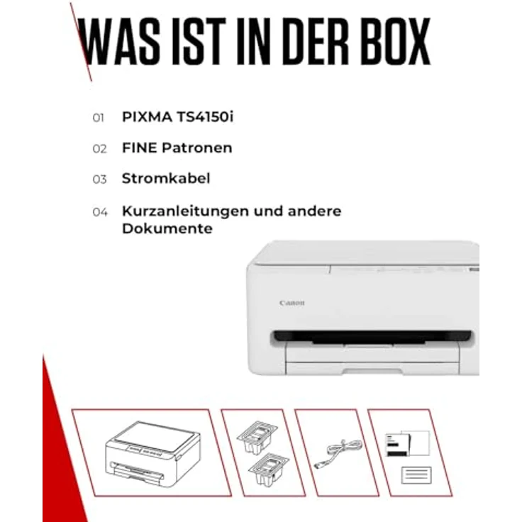 Canon Pixma TS4150i, All in One A4 Tintenstrahl Drucker mit 1200 x 1200 DPI – Bild 8