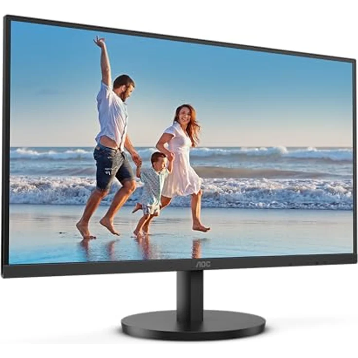 AOC 27B3HM - 27 Zoll Full HD Monitor, Adaptive Sync (1920x1080, 75 Hz, VGA, HDMI 1.4) schwarz, kontraststarkes VA Panel, Flicker Free- und Low Blue Light-Technologie, 4ms Reaktionszeit – Bild 3