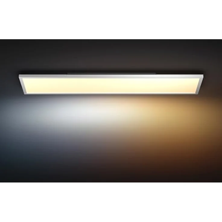 Philips Hue Aurelle White Ambiance, LED-Panelleuchte 120 cm x 30 cm in Weiß, smarte Deckenbeleuchtung mit 50.000 Weißtönen – Bild 2