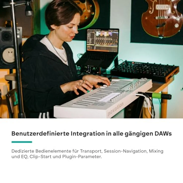 Novation Launchkey 49 White, USB-MIDI-Keyboard-Controller mit 49 halbgewichteten Tasten und DAW-Steuerung – Bild 5