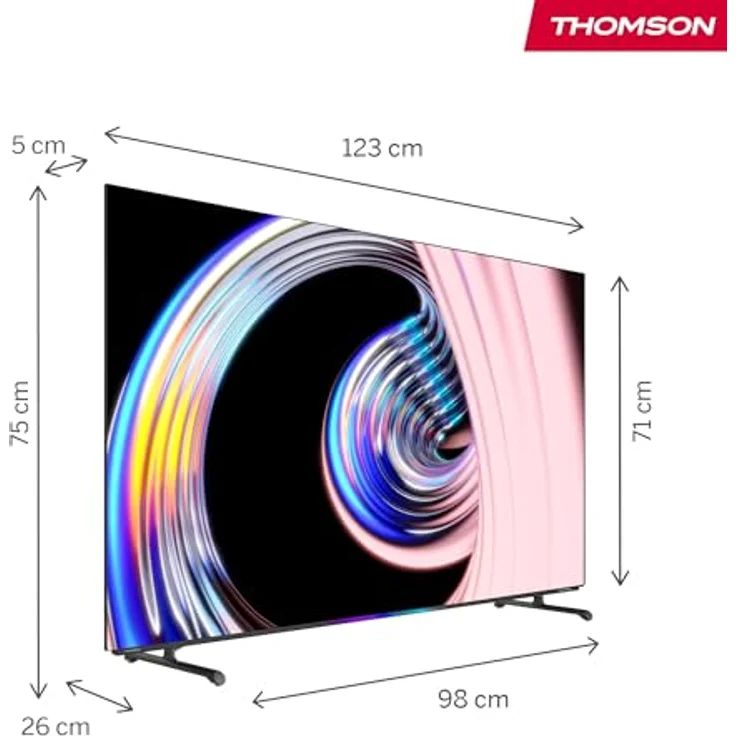 Thomson 55 Zoll (139 cm) OLED 4K UHD Google TV Sprachsteuerung Triple Tuner Smart TV - 55OG8S24-2024 – Bild 3