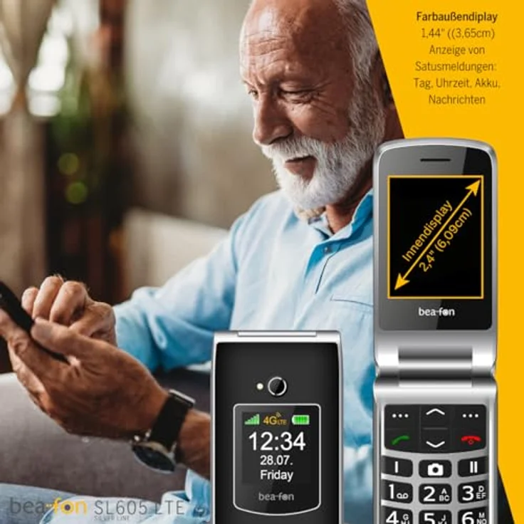 Beafon SL605 LTE, Handy ohne Vertrag mit 2.4" TFT-Display, 4G, Bluetooth, schwarz – Bild 5