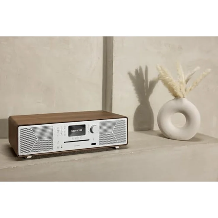 sonoro MEISTERSTÜCK (Gen.2) Kompaktanlage mit CD Player, Bluetooth & Internetradio (Airplay, Chromecast, Spotify, Tidal, FM, DAB+, USB) in Walnussfarbe – Bild 5