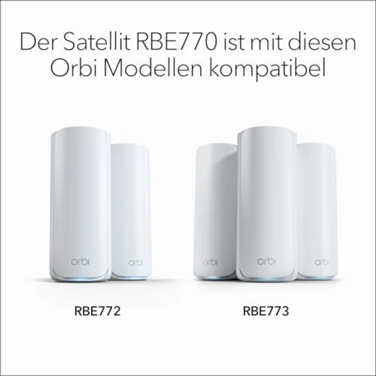 NETGEAR Orbi 770-Serie Tri-Band WiFi 7 Mesh-Zusatzsatellit (RBE770) 2,5-Gig-Internetanschluss, (bis zu 11 GBit/s) – Bild 4