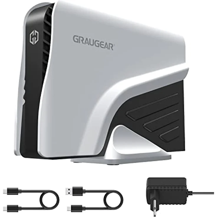 Graugear G-3501-A-10G (8 TB), Externe Festplatte mit USB 3.2 Type-C (Gen2) Verbindung, grau – Bild 1