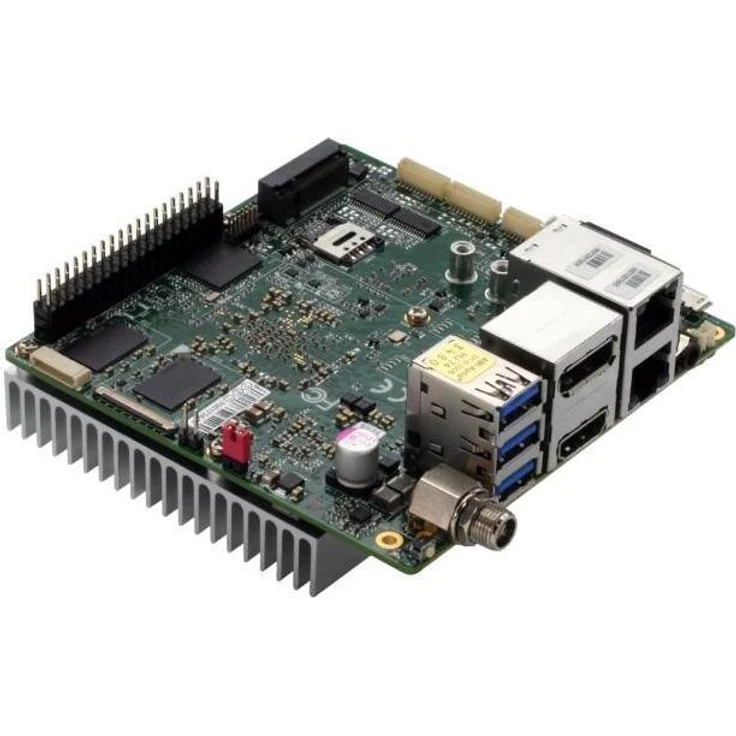 AAEON UPN-APLP4F-A10-0864 UP Squared Pro Pentium Quad Core 08/64 Mainboard für industrielle Automatisierung und KI-Lösungen mit 5G-Konnektivität, M.2-Erweiterung und 8GB RAM / 64GB eMMC (schwarz)