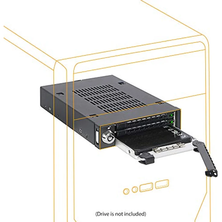 ICY DOCK Wechselrahmen für 3X 2,5 Zoll (6,4cm) SATA SSD-HDD in 1x 3,5 Zoll (8,9cm) - Vollmetall ToughArmor MB993SK-B – Bild 2