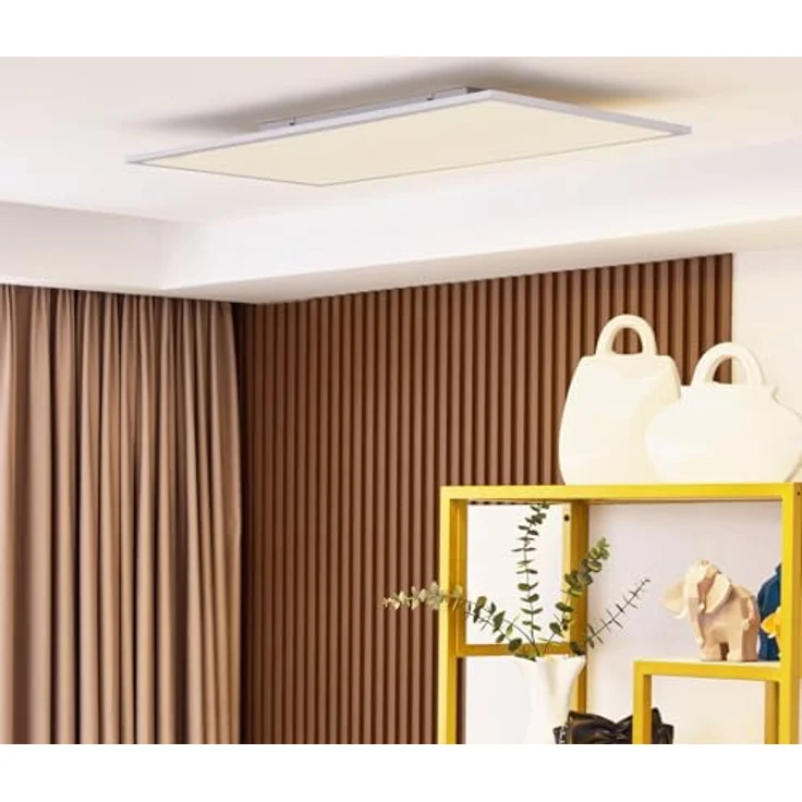 Lindby LED Deckenleuchte 'Lamin' dimmbar mit Leselampe in Weiß - Energiesparende Wohnzimmerleuchte mit Fernbedienung – Bild 2