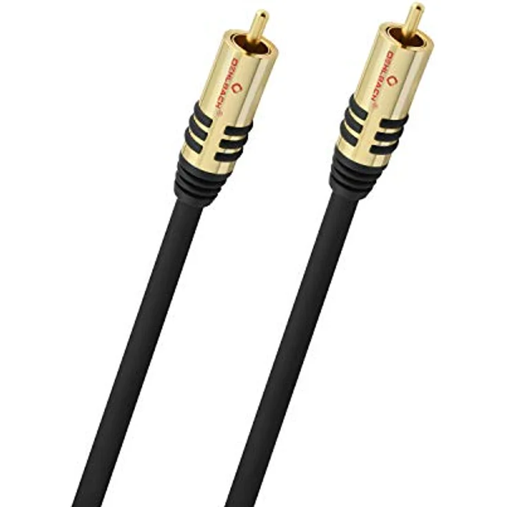 OEHLBACH NF Sub, Cinch Subwoofer-Kabel - Audiokabel - rund - OFC - 3m - schwarz – Bild 1