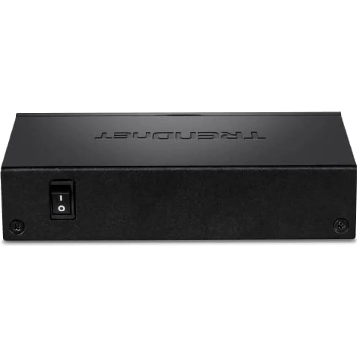 TRENDnet TPE-TG52 5-Port-Gigabit-PoE+-Switch, 32 W PoE-Leistungsbudget, 10 Gbit/s Schaltkapazität, IEEE 802.1p QoS, DSCP-Pass-Through-Unterstützung, Lüfterlos, Wandmontage, Schwarz – Bild 3