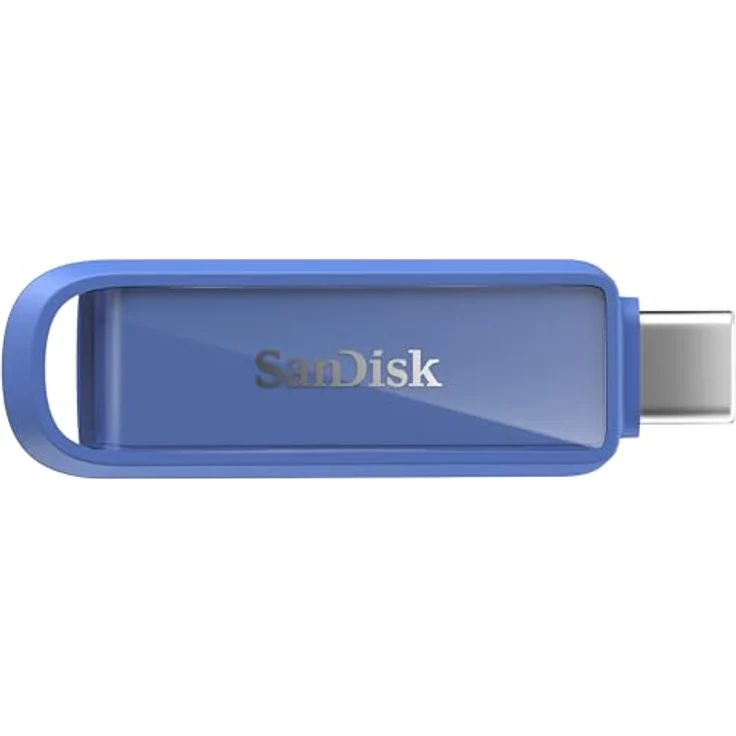 SanDisk Phone Drive USB Type-C 1 TB, Flash-Laufwerk für Smartphones und Tablets, 150 MB/s Lesen, Schlüsselring-Öse, Maritime Blue – Bild 1