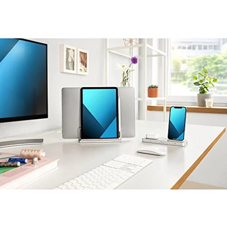 Kensington K59090WW StudioCaddy mit drahtlosem Qi-Ladegerät für Apple-Geräte, kabelloses Ladegerät für Smartphone/iPad/MacBook/Watch und MacBook-Ständer – Bild 6