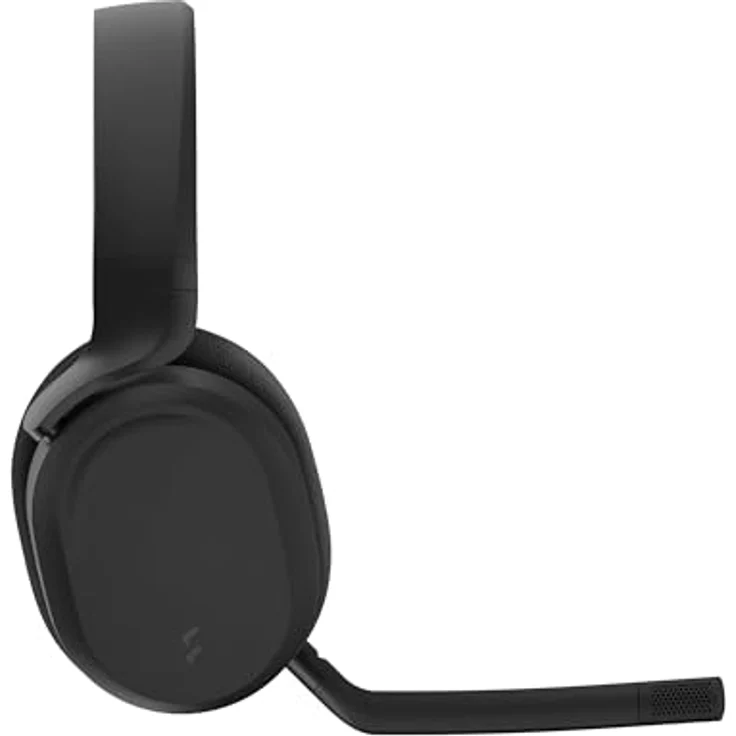 Fractal Design Scape Dark, Wireless PC Gaming Headset mit abnehmbarem Flip-to-Mute Mikrofon, Geräuschunterdrückung, bis zu 40 Stunden Akkulaufzeit und konfigurierbarer Ambient-Beleuchtung, schwarz – Bild 3