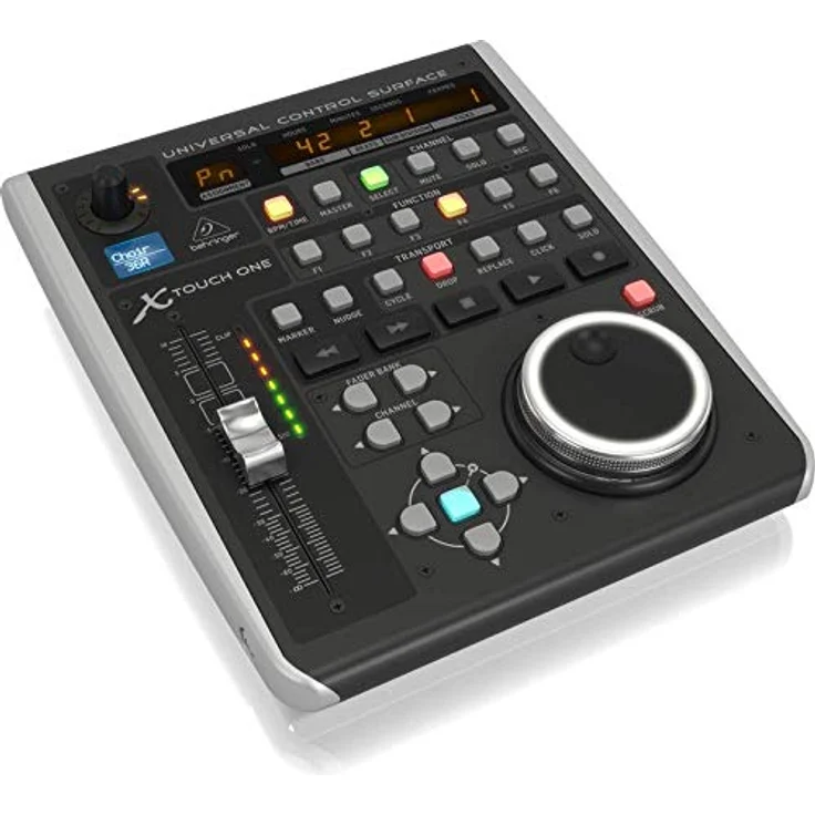 Behringer X-TOUCH ONE Universal-Bedienoberfläche mit berührungsempfindlichem Motor-Fader und LCD-Scribble-Streifen