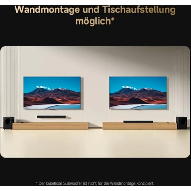 Xiaomi Soundbar Pro NS4-EU, 2.1 Kanal Soundbar mit 300W Leistung, kabellosem Subwoofer und Dolby Audio – Bild 15