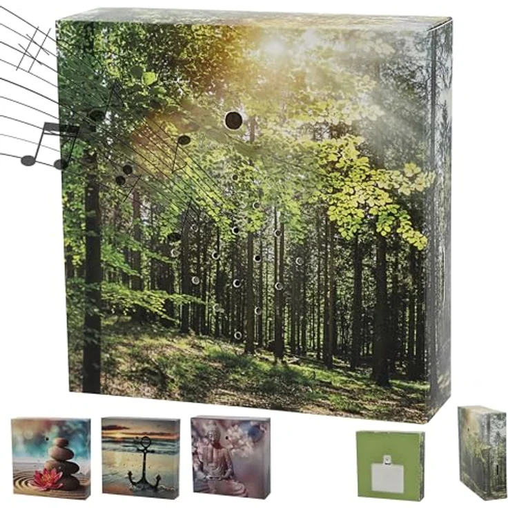 Cepewa Soundbox 4er Set Naturesound, Bewegungsmelder mit 4 natürlichen Klängen, 12x12x3,5 cm, mehrfarbig, batteriebetrieben – Bild 9