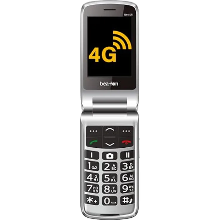 Beafon SL645 4G Smartphone 2.8 Zoll TFT, Single SIM, Schwarz/Silber, 1550 mAh Akku