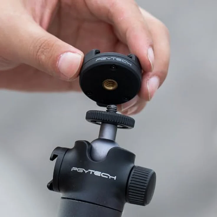 PGYTECH CapLock Action Kamera Schnellverschluss Set, 1/4 Zoll Adapter mit doppeltem Verriegelungsmechanismus und Schnellwechselplatte – Bild 5