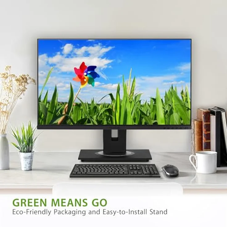 ViewSonic VG2448A-2, 24" Full HD IPS Monitor mit ergonomischen Funktionen, Flicker-Free-Technologie und integrierten Lautsprechern – Bild 3