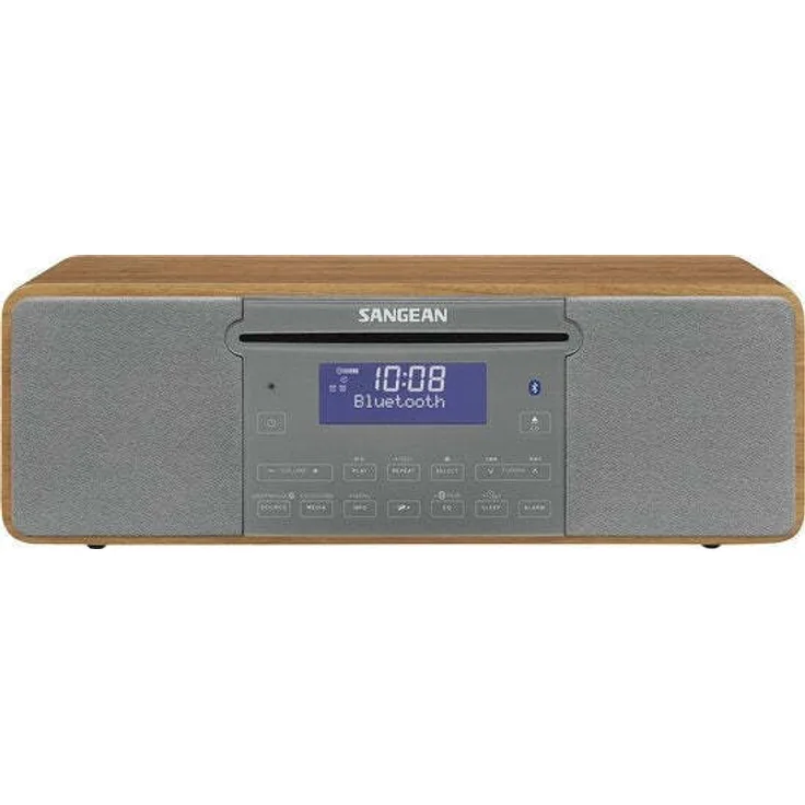 Sangean DDR-47BT, Digitalradio mit CD, DAB+, BT, Holzgehäuse, 20 Stationsspeicherplätze und USB-Anschluss